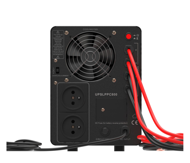 Green Cell AVR UPS 1200VA 800W PowerCore 12 VDC z LCD - 1335379 - zdjęcie 3
